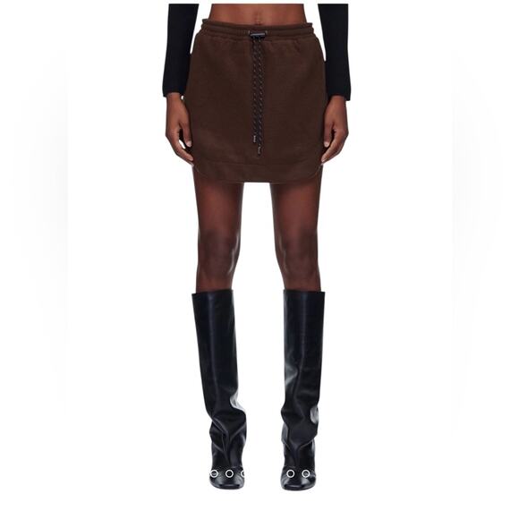 NWOT KkCo Pacific Fleece Mini Skirt in Mud – Sz Med - Picture 1 of 12